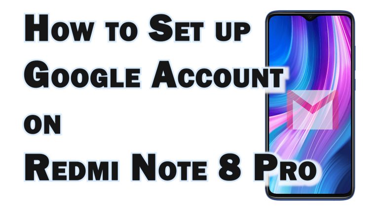 set up gmail account redmi note8pro featured