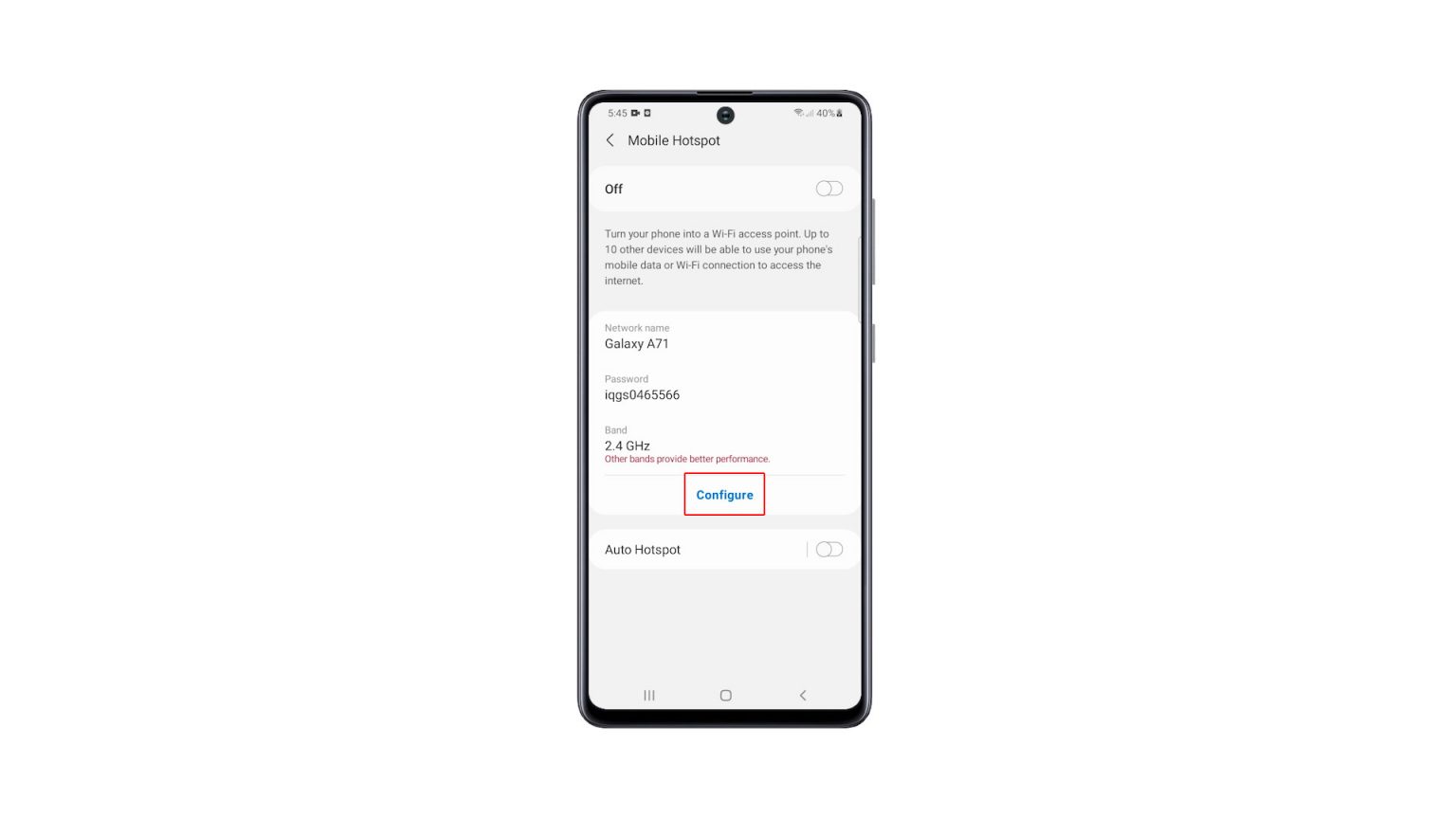 samsung a71 hotspot