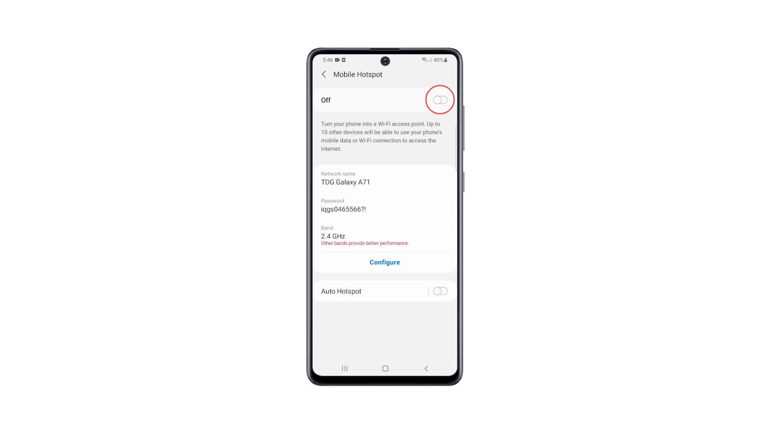samsung a71 hotspot