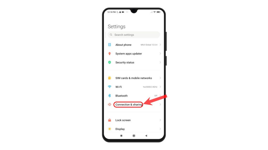 set up portable hotspot redmi note8 pro connectshare