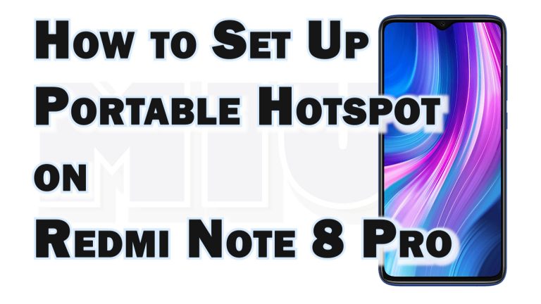 set up portable hotspot redmi note8 pro featured