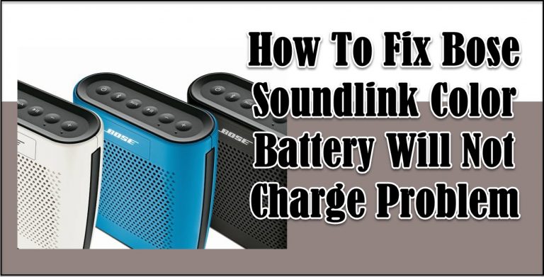 How To Fix Bose Soundlink Color Battery Will Not Charge Problem