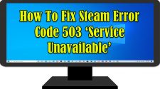 Steam Error Code 503 ‘Service Unavailable’