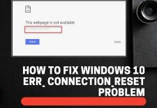 Windows 10 ERR_CONNECTION_RESET