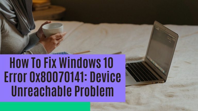 Windows 10 Error 0x80070141