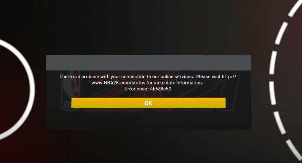 NBA 2K21 online services not working Epic