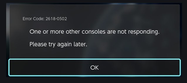 Nintendo Switch consoles not responding
