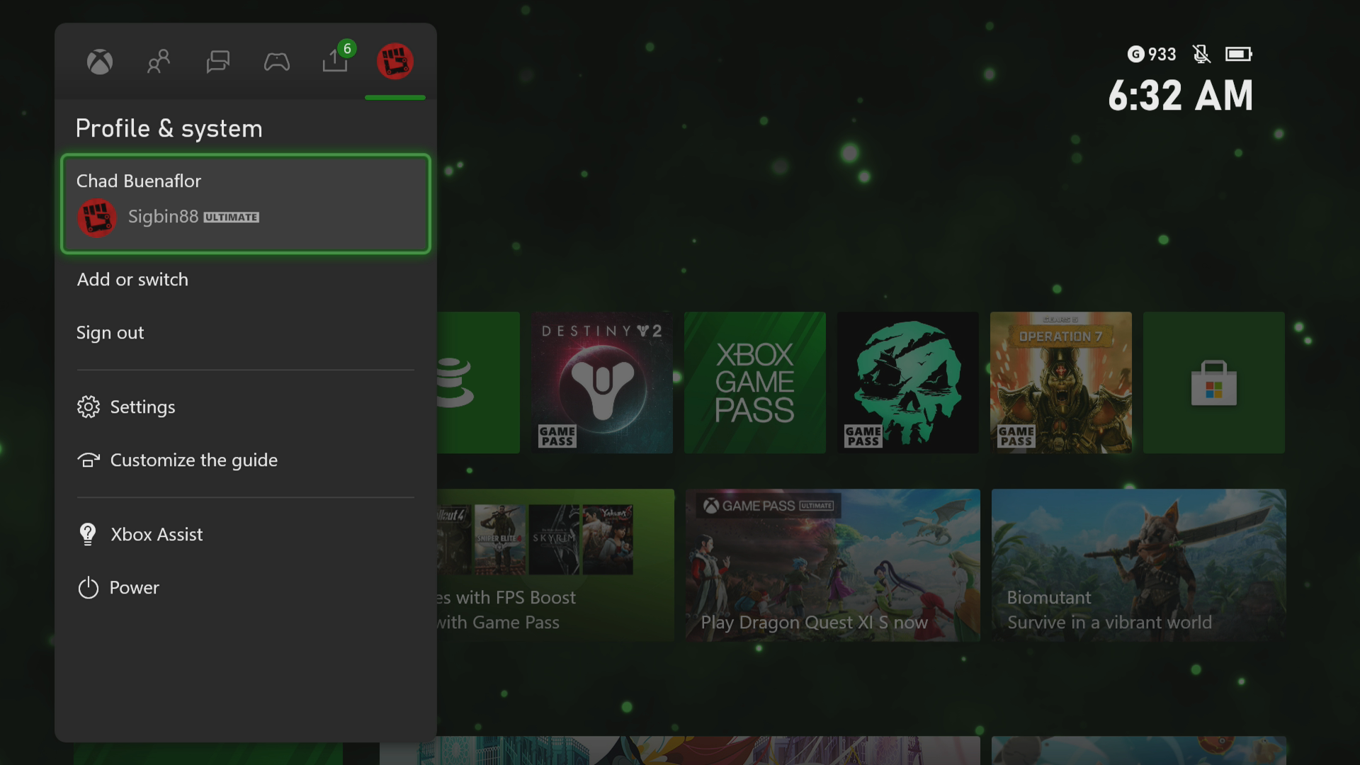 Use the Xbox Series X console settings to turn off parental controls