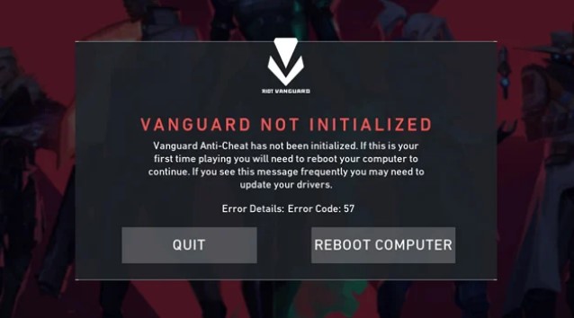 Valorant Error 57