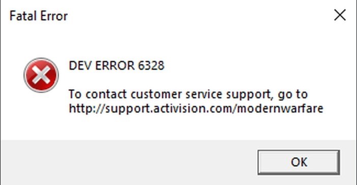 Warzone Dev Error 6328