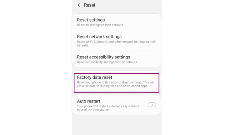 How to Factory Reset a Samsung Galaxy A20
