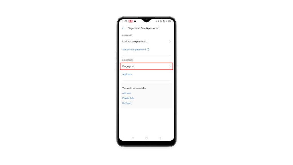 add fingerprint realme 6i 3