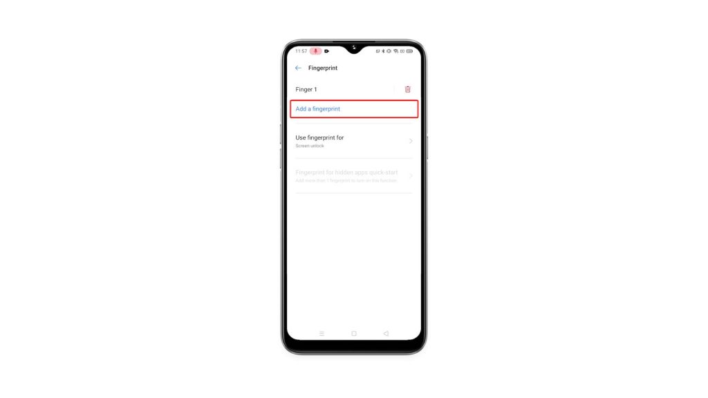 add fingerprint realme 6i 4
