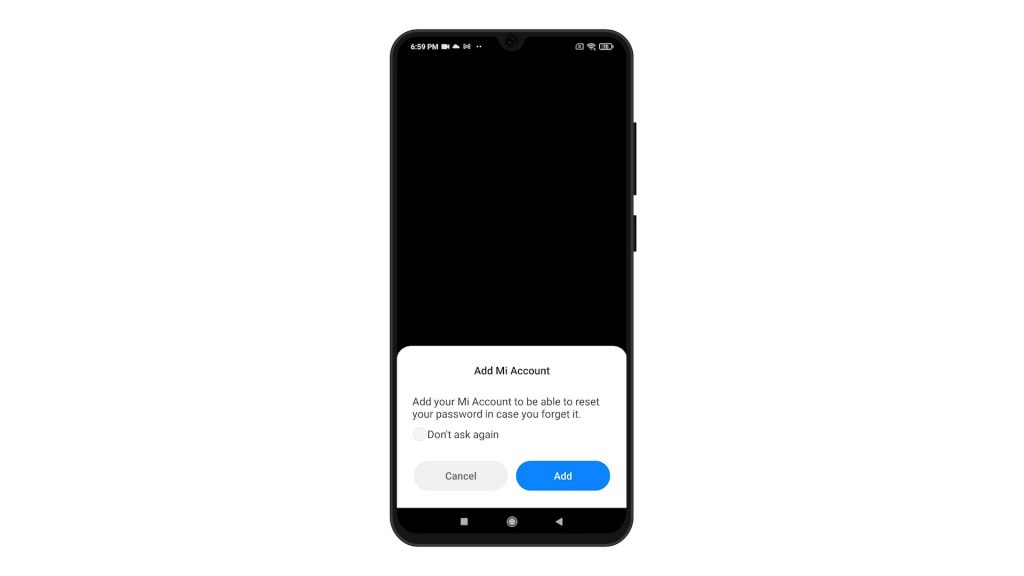 enable app lock redmi note 8 addmiaccount