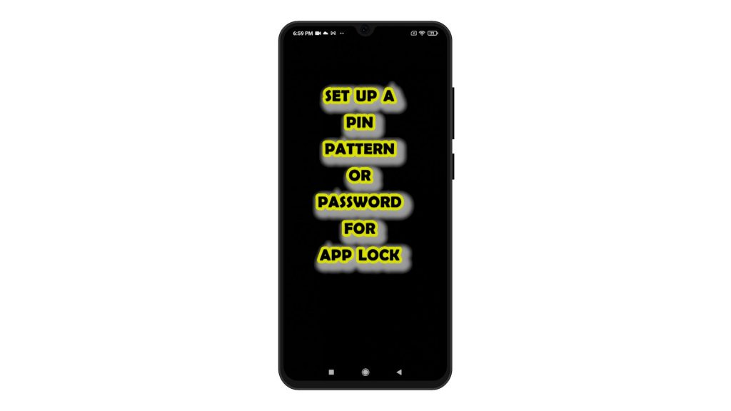 enable app lock redmi note 8 setpassword