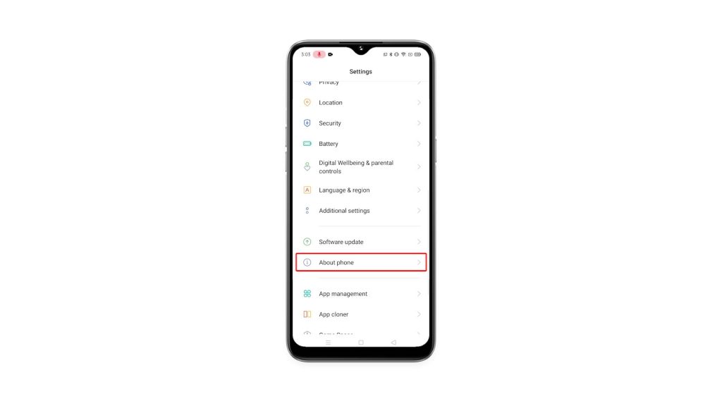 enable developer mode realme 6i 3