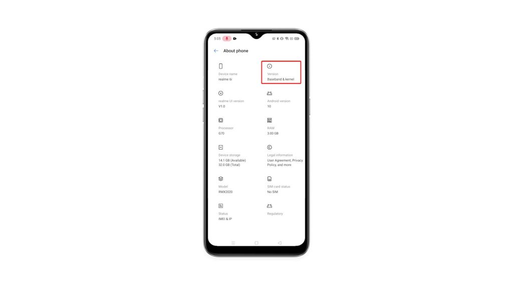 enable developer mode realme 6i 4