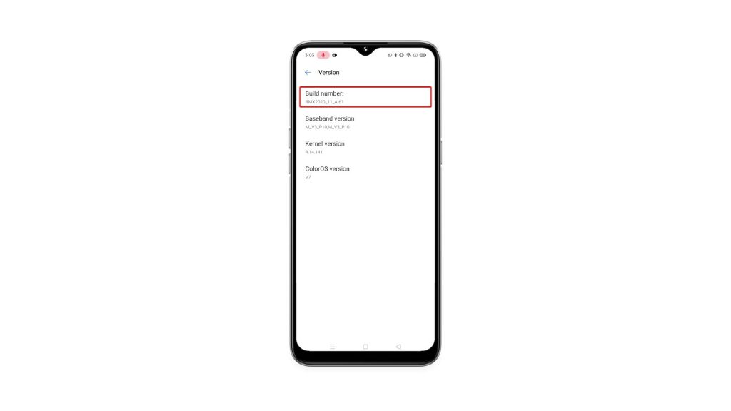 enable developer mode realme 6i 5