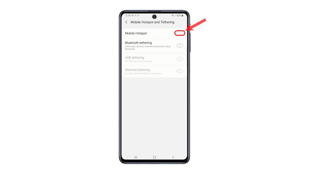 enable mobile hotspot galaxy m51 switchon