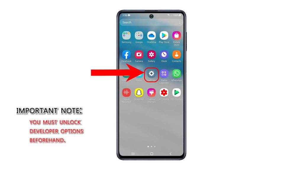 enable usb debugging mode galaxy a50 settings