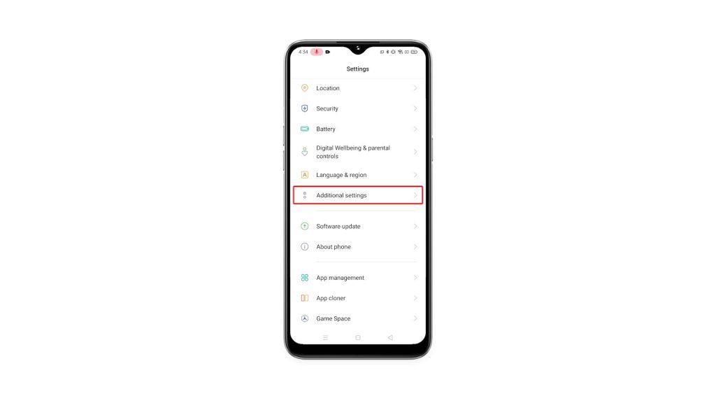 factory reset a realme 6i 3