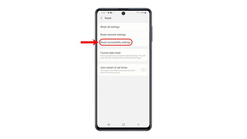 reset accessibility settings galaxy m62 resetas