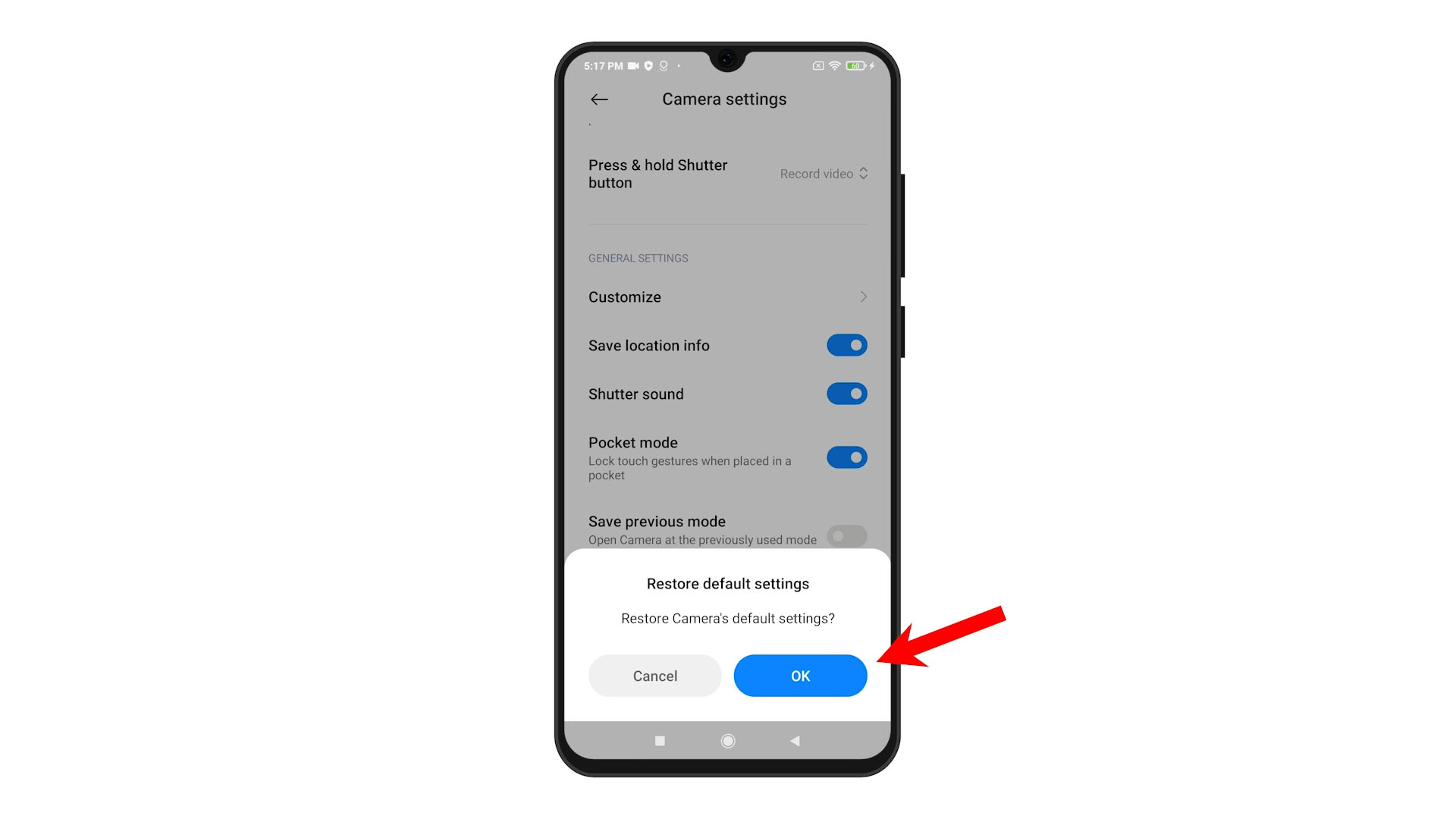 How to Reset Camera on Redmi Note 8 Restore Camera App Defaults