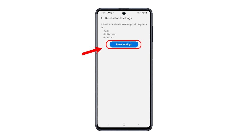 reset network settings galaxy m62 rsb