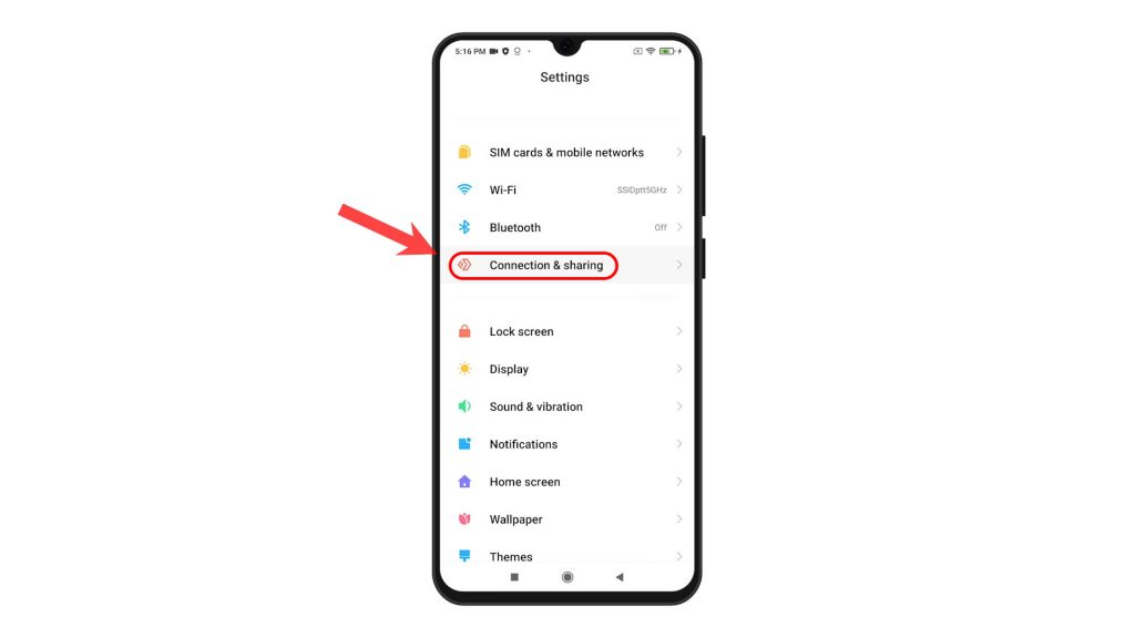 reset network settings redmi note8 connectshare