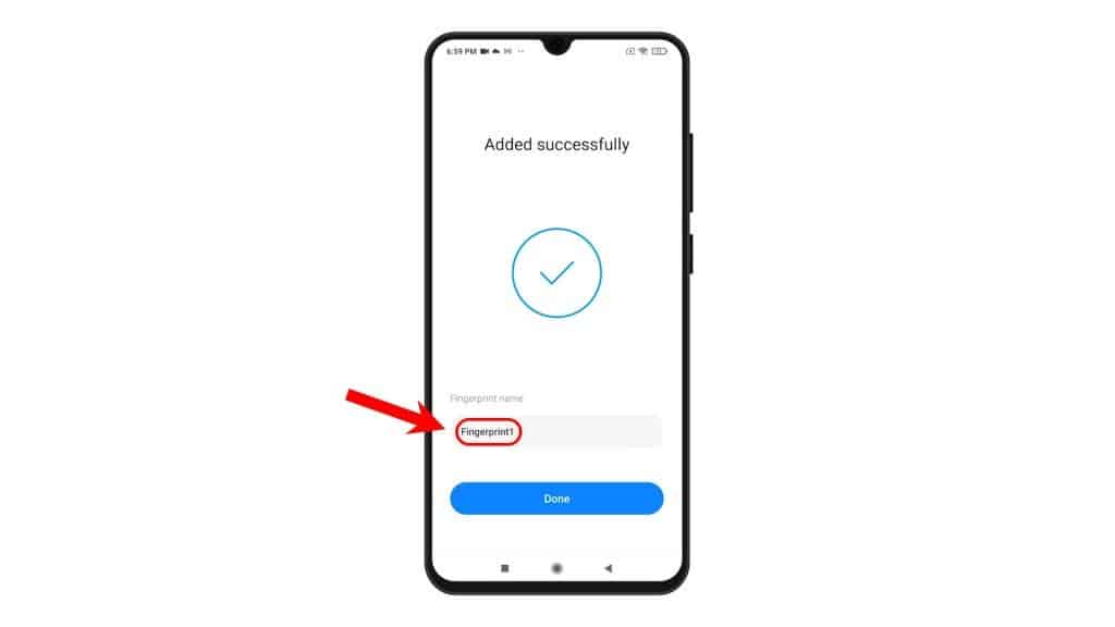 set up add fingerprint redmi note8 rename