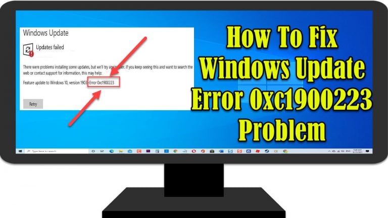 Windows Update Error 0xc1900223