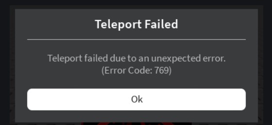 How To Fix Roblox Teleport Failed Error | Error 769 | NEW in 2024