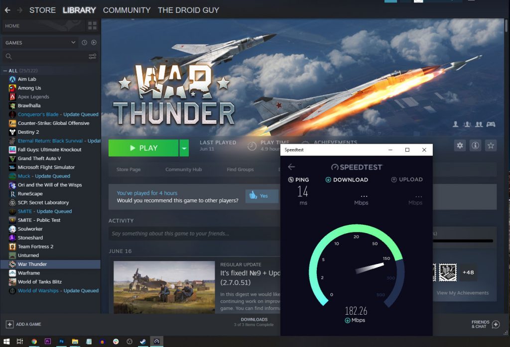 is there a war thunder test server