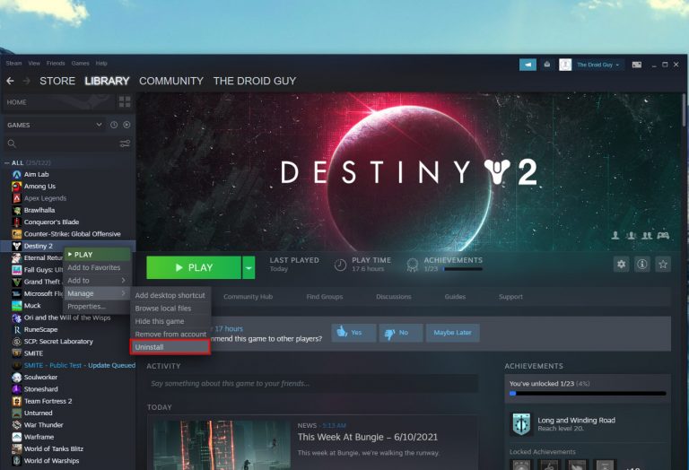 How To Fix Destiny 2 FPS Drops On Steam