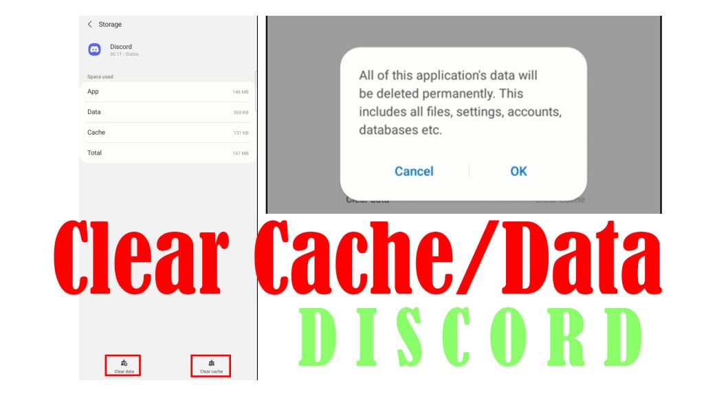 howto fix discord stuck on connecting android11 clearcachedata