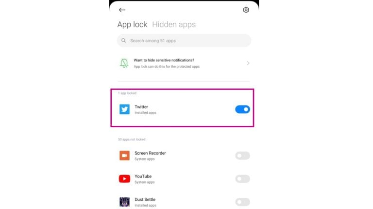 How to Lock Apps with Password on Xiaomi Mi Note 10 Lite
