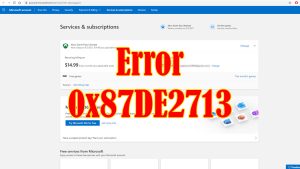 How To Fix The Error 0x87DE2713 On Your Xbox Series S