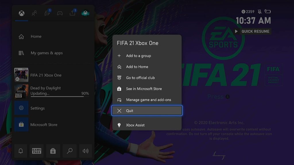 FIFA 21 Stuck On Loading Screen 1