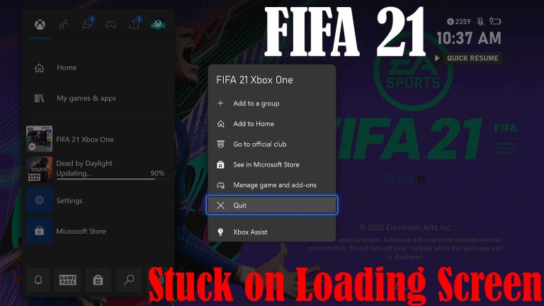 FIFA 21 Stuck On Loading Screen 5