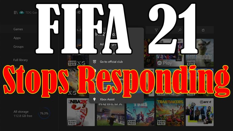 FIFA 21 That Stops Responding on Xbox Series S 5