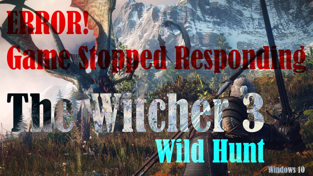 Fix The Witcher 3 Wild Hunt Stopped Responding error Windows10