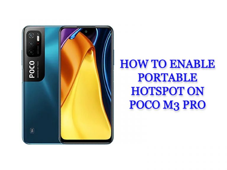 How To Enable Portable Hotspot On Poco M3 Pro