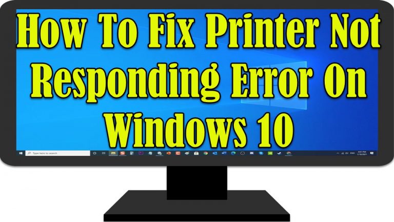 Printer Not Responding Error