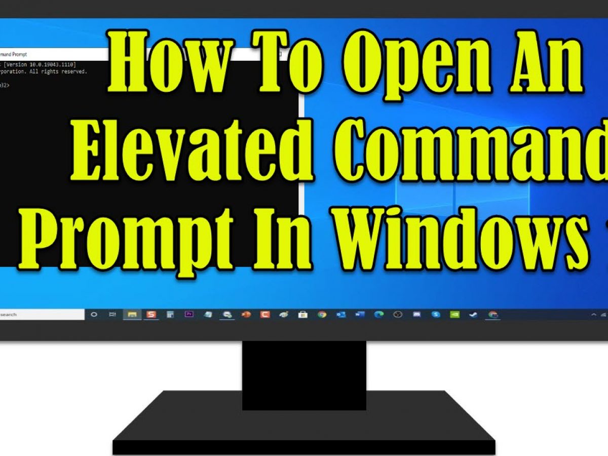 elevate command prompt windows 10