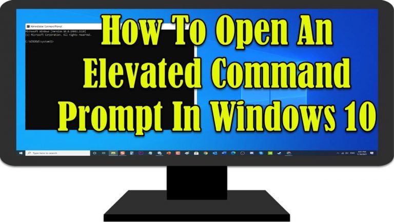 Open An Elevated Command Prompt