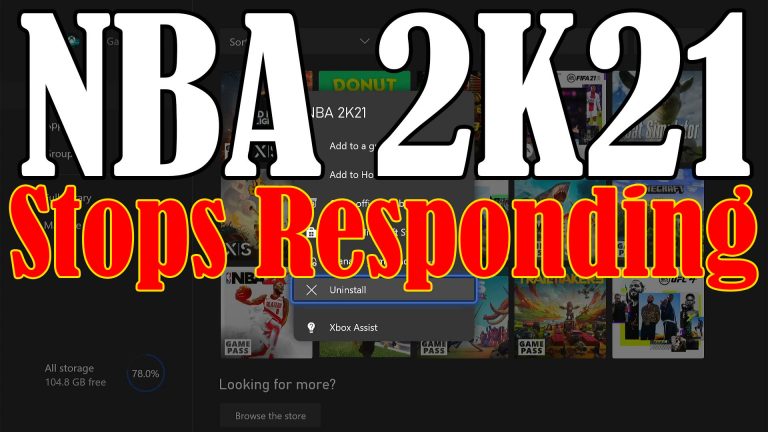 NBA 2K21 Stops Responding 5