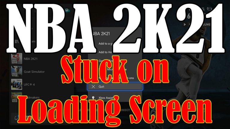 NBA 2K21 Stuck On Loading Screen on Xbox Series S 5