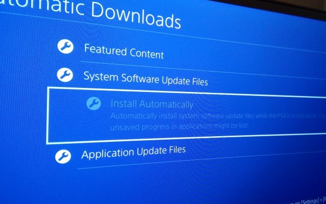 PS4 SYstem software update