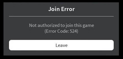 Roblox 524 error code