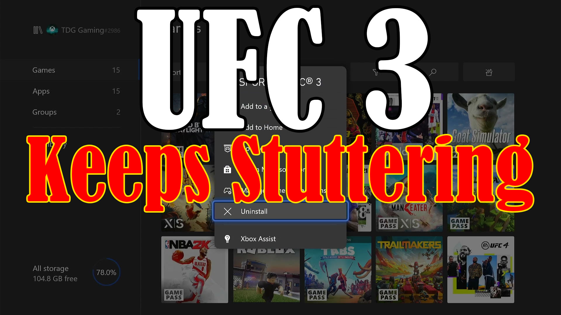 How To Fix UFC 3 That Keeps Stuttering On Xbox Series S